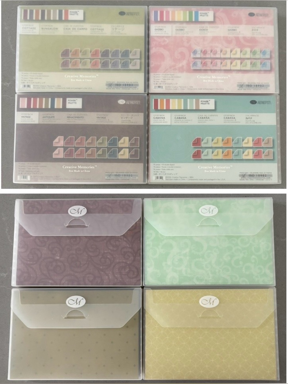lot of 4 Creative Memories Power Palette Storybox paper packs